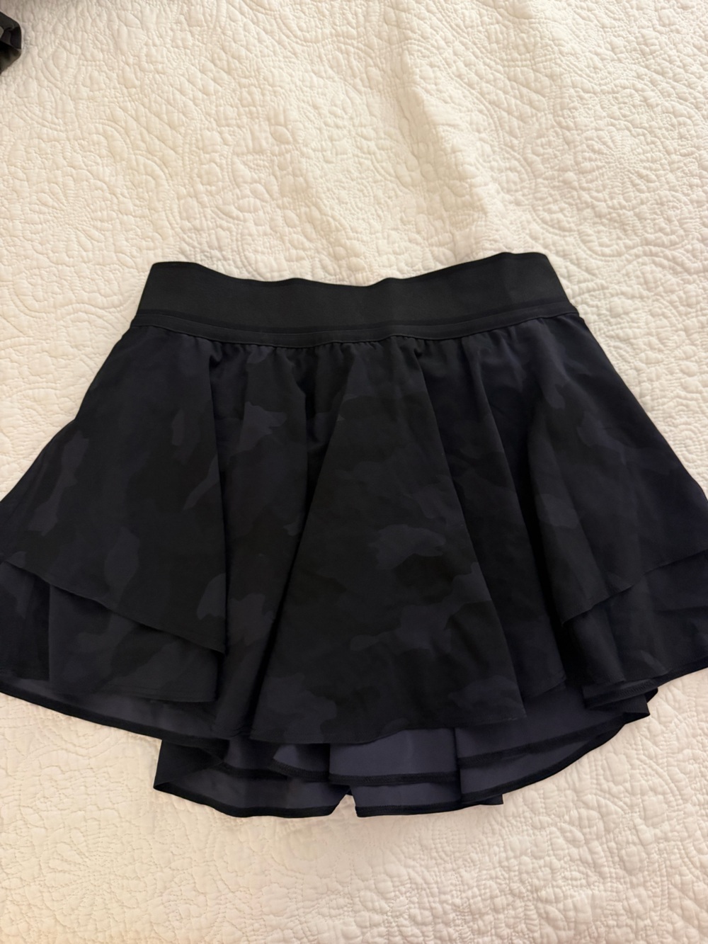 lululemon athletica Black Camouflage Mini Skirt
